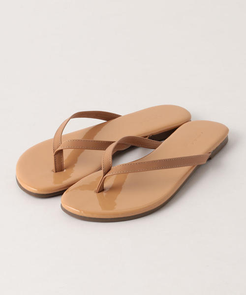 BEAUTY&YOUTH UNITED ARROWS(ビューティーアンドユースユナイテッドアローズ)の「BY フェイクレザー トングサンダル ◆(サンダル・レディース・ベージュ/ブラック/シルバー/ゴールド・38/37/35/36)」の3枚目の写真