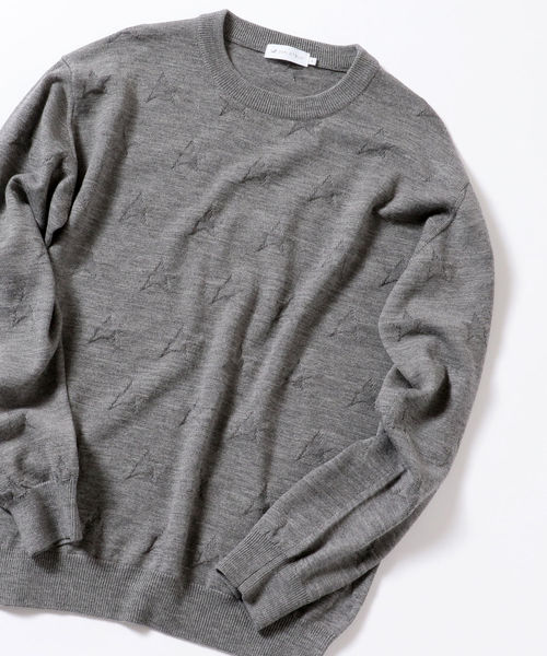 リンクス ジャカード ニット -ハンドウォッシャブル-<A DAY IN THE LIFE> 1077003 COOLMAXリンクスニット千鳥ジャカード[生地] 瀧定名古屋