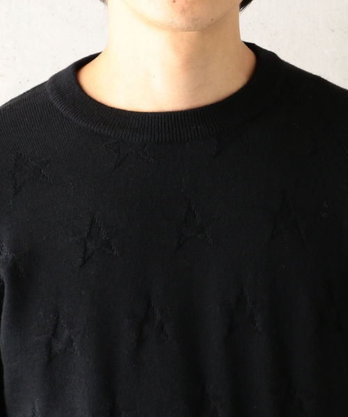 SHIPS JET BLUE（シップスジェットブルー）の「SHIPS JET BLUE: スターリンクス ジャカードニット◇（ニット/セーター・メンズ・ブラック/グレー/ブルー/ネイビー・SMALL/MEDIUM/LARGE）」の9枚目の写真