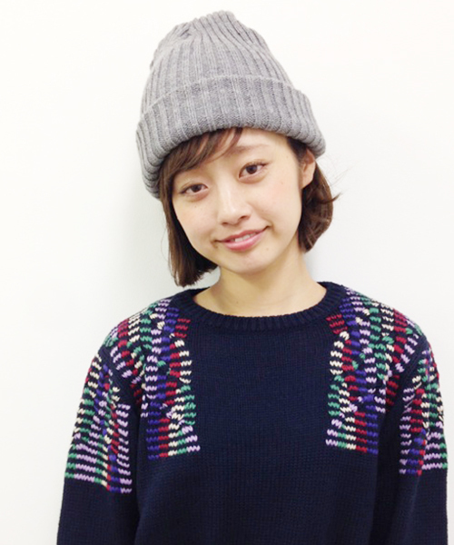 Kastane（カスタネ）の「【Kastane】KNITCAP（ハット・レディース・グレー/ネイビー/グリーン/ホワイト・FREE）」の2枚目の写真