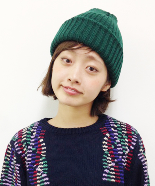 Kastane（カスタネ）の「【Kastane】KNITCAP（ハット・レディース・グレー/ネイビー/グリーン/ホワイト・FREE）」の3枚目の写真