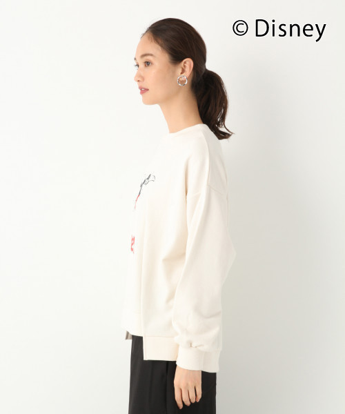 GLOBAL WORK（グローバルワーク）の「MICKEY MOUSE/リメイクフウプルオーバー WOMEN/814132（スウェット・レディース・ホワイト/チャコールグレー/レッド・MEDIUM/LARGE）」の6枚目の写真