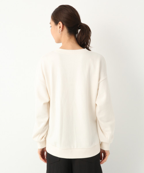 GLOBAL WORK（グローバルワーク）の「MICKEY MOUSE/リメイクフウプルオーバー WOMEN/814132（スウェット・レディース・ホワイト/チャコールグレー/レッド・MEDIUM/LARGE）」の4枚目の写真