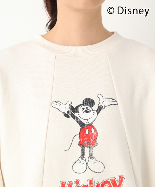 GLOBAL WORK（グローバルワーク）の「MICKEY MOUSE/リメイクフウプルオーバー WOMEN/814132（スウェット・レディース・ホワイト/チャコールグレー/レッド・MEDIUM/LARGE）」の10枚目の写真