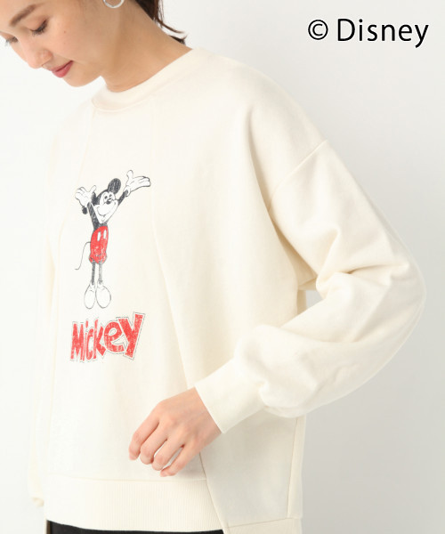 GLOBAL WORK（グローバルワーク）の「MICKEY MOUSE/リメイクフウプルオーバー WOMEN/814132（スウェット・レディース・ホワイト/チャコールグレー/レッド・MEDIUM/LARGE）」の11枚目の写真