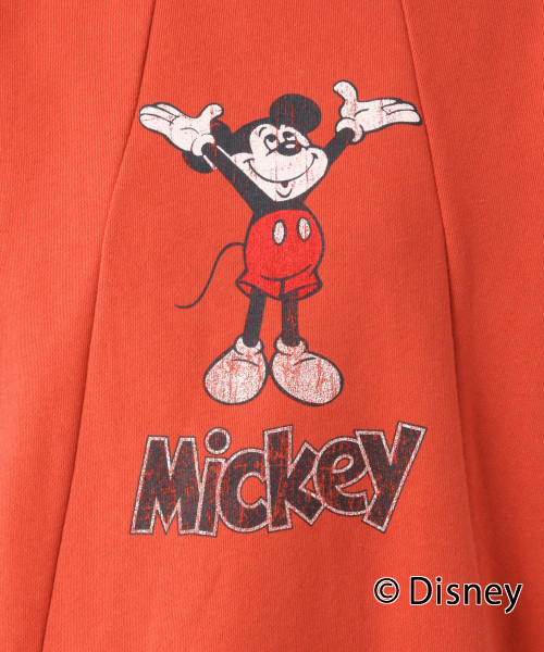 GLOBAL WORK（グローバルワーク）の「MICKEY MOUSE/リメイクフウプルオーバー WOMEN/814132（スウェット・レディース・ホワイト/チャコールグレー/レッド・MEDIUM/LARGE）」の5枚目の写真