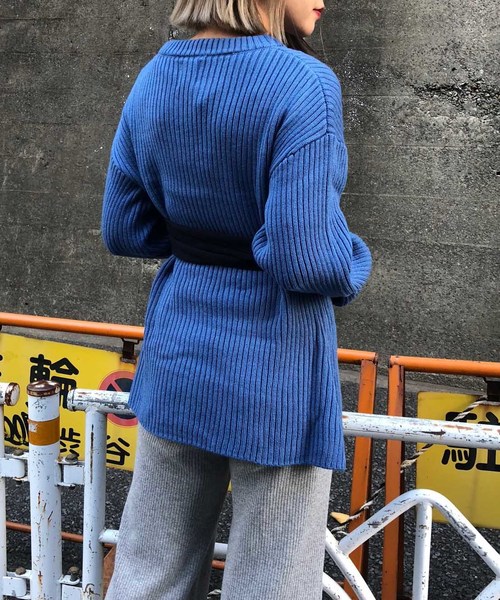 ニット/セーター Ameri VINTAGE - ameri corset docking knit Ameri（アメリ）の「CORSET DOCKING KNIT（ニット/セーター
