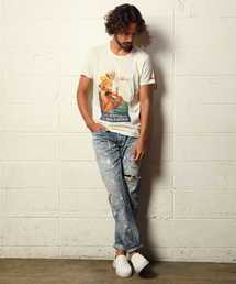 TMT（ティーエムティー）の「HQ PAINT&CRUSH DENIM 5P TAPERED（デニム 