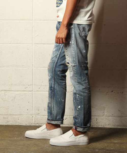 TMT（ティーエムティー）の「HQ PAINT&CRUSH DENIM 5P TAPERED（デニム