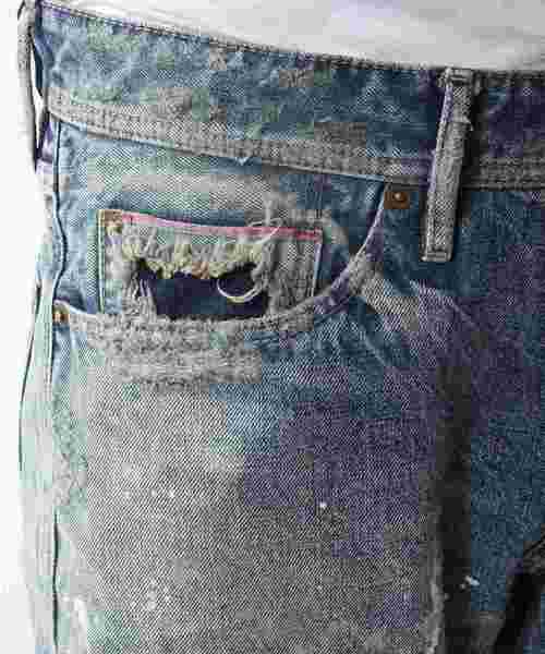 TMT（ティーエムティー）の「HQ PAINT&CRUSH DENIM 5P TAPERED（デニム