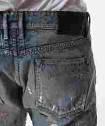 パンツ TMT STRETCH PAINT CRASH DENIM TAPERED TMT（ティーエムティー）の「HQ PAINT&CRUSH DENIM 5P TAPERED（デニム