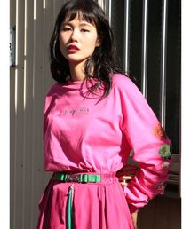 jouetie | ラメローズロンT(Tシャツ/カットソー)