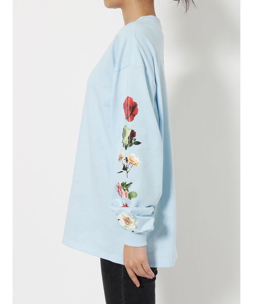 jouetie（ジュエティ）の「ラメローズロンT（Tシャツ/カットソー・レディース・ライトブルー/ブラック/オフホワイト/ピンク・MEDIUM）」の19枚目の写真