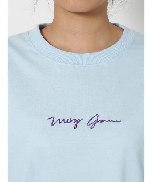 jouetie（ジュエティ）の「ラメローズロンT（Tシャツ/カットソー・レディース・ライトブルー/ブラック/オフホワイト/ピンク・MEDIUM）」の21枚目の写真