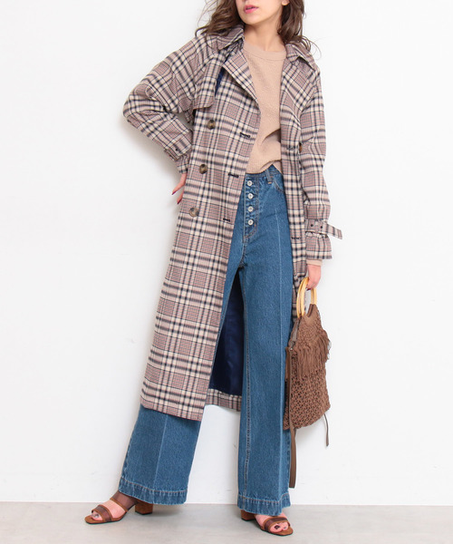 FREE'S MART(フリーズマート)の「◆ベーシックラグラントレンチコート(トレンチコート・レディース・ベージュ/イエロー/ホワイト系その他・SMALL/MEDIUM)」の2枚目の写真