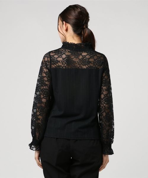 axes femme（アクシーズファム）の「ビスチェ切替インナープルオーバー（Tシャツ/カットソー・レディース・ブラック/キナリ/ラベンダー・MEDIUM）」の5枚目の写真