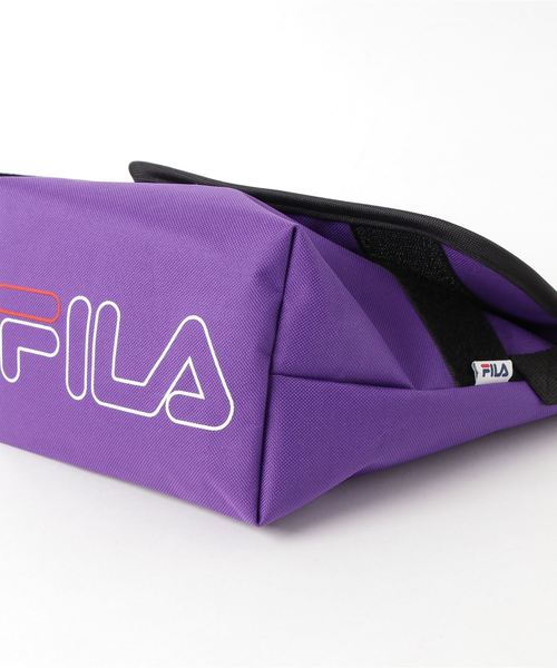 FILA（フィラ）の「∴WEGO/FILA別注ロゴフラップショルダーバッグ（ショルダーバッグ・レディース・トリコロール/ブラック/パープル・FREE）」の5枚目の写真