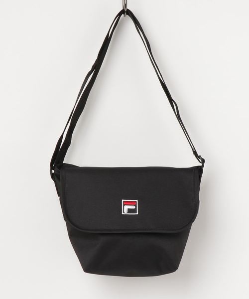 FILA（フィラ）の「∴WEGO/FILA別注ロゴフラップショルダーバッグ（ショルダーバッグ・レディース・トリコロール/ブラック/パープル・FREE）」の7枚目の写真