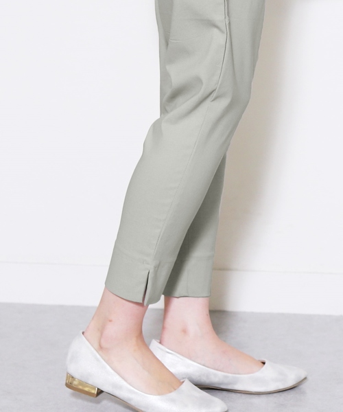 reca(レカ)の「ウエストゴム ゆるテーパードタックパンツ(その他パンツ・レディース・ブラック/ライトグレー/ライトベージュ/ネイビー/ピンクベージュ・M/L)」の13枚目の写真