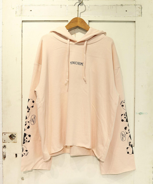 Rivet Surge リベットアンドサージ の 袖パンダプリント 裏毛パーカー パーカー Wear