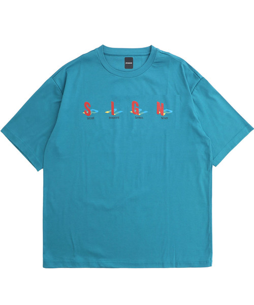 STUDIOUS(ステュディオス)の「【STUDIOUS】SIGNプリント半袖Tシャツ(Tシャツ/カットソー・メンズ・ホワイト/ブラック/グリーン・1/2)」の3枚目の写真