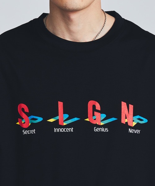 STUDIOUS（ステュディオス）の「【STUDIOUS】SIGNプリント半袖T