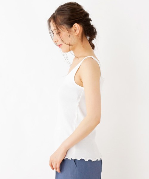 grove（グローブ）の「メローリブタンクトップ（タンクトップ・レディース・ブラック/アイボリー/ナチュラル・02/03）」の5枚目の写真