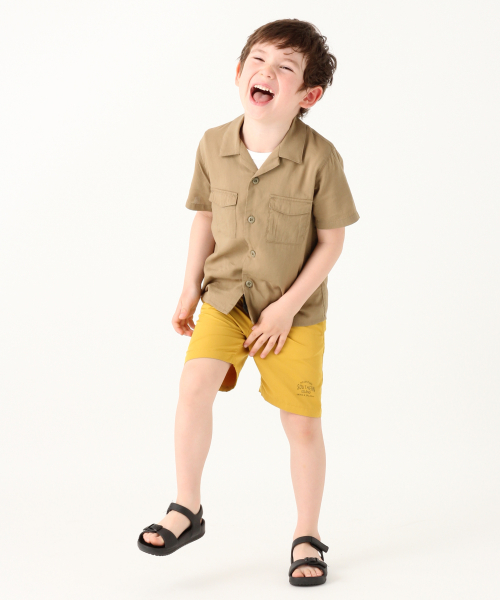 GLOBAL WORK（グローバルワーク）の「【キッズ】カイキンアウトポケシャツ半袖/830264（シャツ/ブラウス・キッズ・ベージュ/ブラック・SMALL/LARGE/X-LARGE/MEDIUM/XX-LARGE）」の11枚目の写真