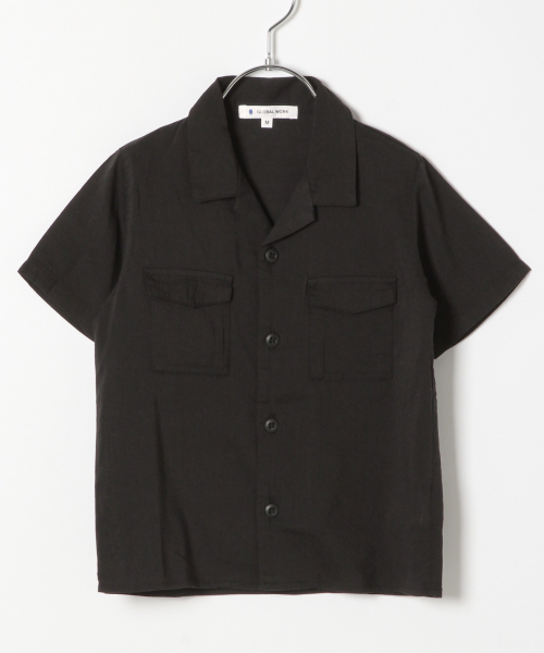 GLOBAL WORK（グローバルワーク）の「【キッズ】カイキンアウトポケシャツ半袖/830264（シャツ/ブラウス・キッズ・ベージュ/ブラック・SMALL/LARGE/X-LARGE/MEDIUM/XX-LARGE）」の10枚目の写真