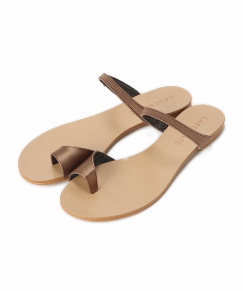 SLOBE IENA（スローブイエナ）の「LAOCOONTE Alice raso 95サンダル（サンダル・レディース・ブラウン系その他/イエロー・36/37/38）」の2枚目の写真