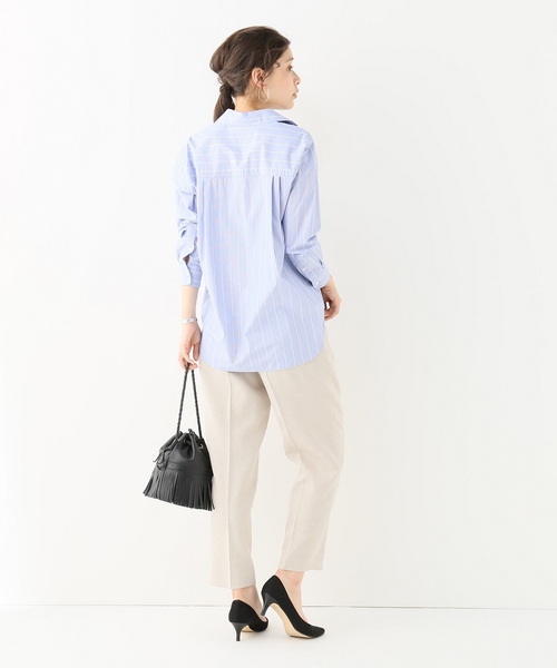 IENA イエナ　コットン　シャツ　ブラウス　白　長袖　S　シンプル IENA｜イエナのシャツ/ブラウス（ホワイト/白色系・無地）通販