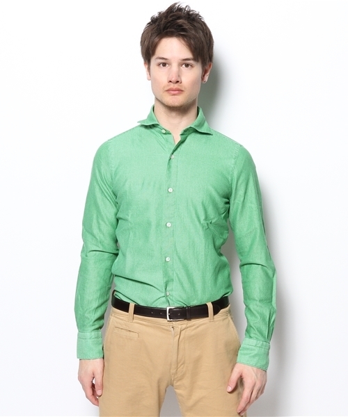 BRILLA per il gusto(ブリッラペルイルグースト)の「Finamore / “EDUARDO”ハニカムカッタウェイ(シャツ/ブラウス・メンズ・グリーン/ブルー系その他/ロイヤルブルー・MEDIUM/SMALL/LARGE/X-SMALL)」の10枚目の写真