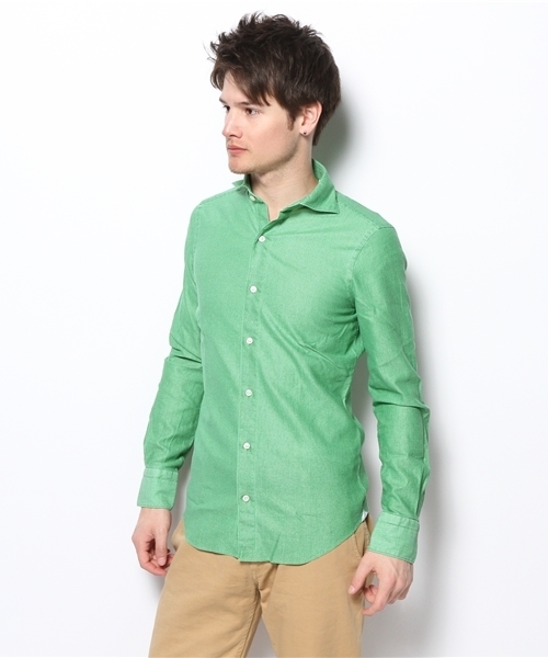 BRILLA per il gusto(ブリッラペルイルグースト)の「Finamore / “EDUARDO”ハニカムカッタウェイ(シャツ/ブラウス・メンズ・グリーン/ブルー系その他/ロイヤルブルー・MEDIUM/SMALL/LARGE/X-SMALL)」の6枚目の写真