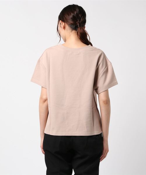 n'ee-ne（ネーネ）の「コットン鹿の子Tシャツ（Tシャツ/カットソー・レディース・オフホワイト/ブラック/ベージュ・M）」の22枚目の写真