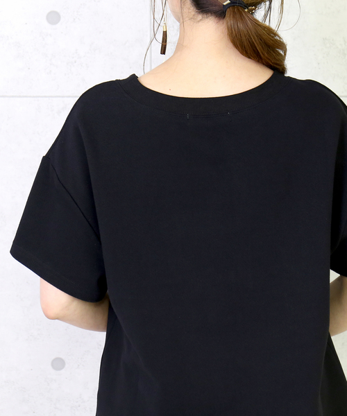 n'ee-ne（ネーネ）の「コットン鹿の子Tシャツ（Tシャツ/カットソー・レディース・オフホワイト/ブラック/ベージュ・M）」の19枚目の写真