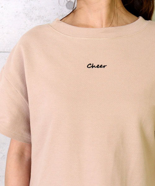 n'ee-ne（ネーネ）の「コットン鹿の子Tシャツ（Tシャツ/カットソー・レディース・オフホワイト/ブラック/ベージュ・M）」の15枚目の写真