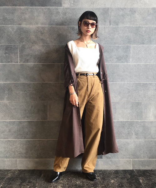 PAGEBOY（ページボーイ）の「コーデュロイストレートパンツ（その他パンツ・レディース・アイボリー/チャコールグレー/ベージュ/ライトブルー・SMALL/MEDIUM）」の20枚目の写真