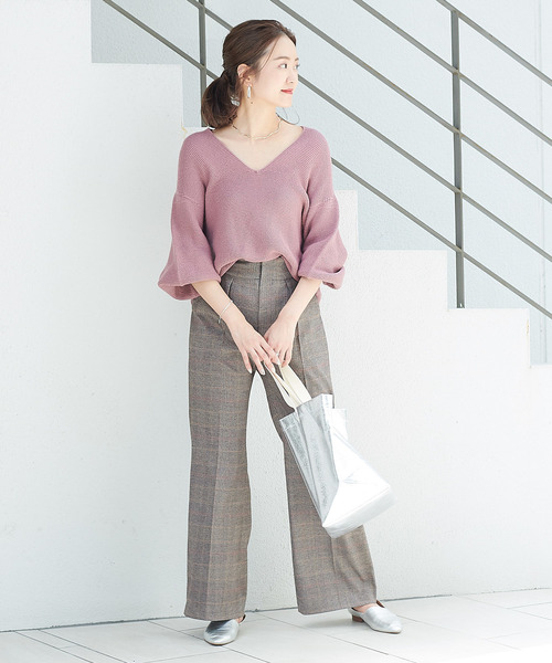 DouDou(ドゥドゥ)の「チェックパンツ(その他パンツ・レディース・ブラック/ブラウン・38/36)」の17枚目の写真