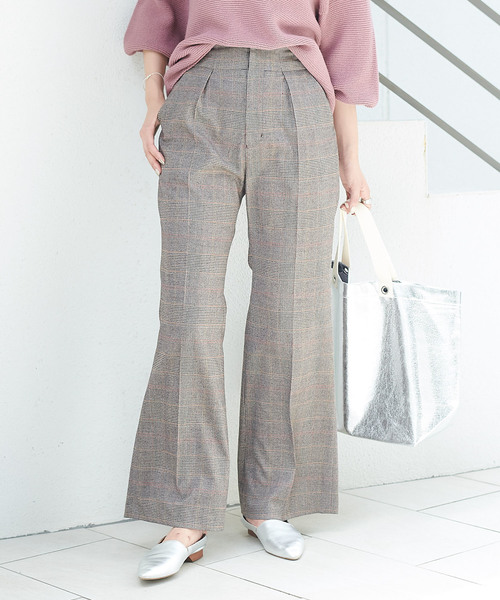 DouDou(ドゥドゥ)の「チェックパンツ(その他パンツ・レディース・ブラック/ブラウン・38/36)」の19枚目の写真