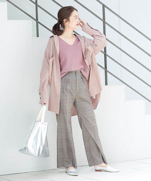 DouDou(ドゥドゥ)の「チェックパンツ(その他パンツ・レディース・ブラック/ブラウン・38/36)」の22枚目の写真