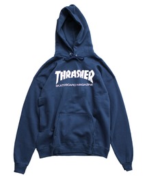 THRASHER | 【THRASHER / スラッシャー】SKATE MAG HOOD　ロゴプリントプルオーバーパーカー(パーカー)