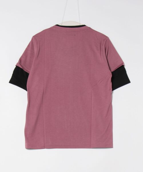 NO WAY(ノーウェイ)の「/Bl/5分袖フェイクカットソー 無地(Tシャツ/カットソー・レディース・キャメル/スモークピンク/チャコールグレー/ネイビー/ホワイト/ブラック・MEDIUM/X-LARGE/LARGE)」の9枚目の写真