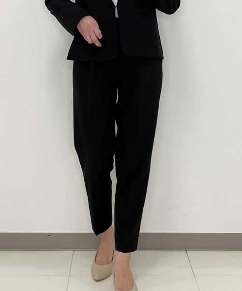 SHOO・LA・RUE(シューラルー)の「【S-5L/洗濯機可/2WAYストレッチ】ダブルクロスセンタープレステーパード(その他パンツ・レディース・ブラック/ダークネイビー/ナチュラル/ベージュ系その他4/ブラック系/ベージュ系その他5/ブラック系1/グレー系6・01/02/03/04/05/06/07)」の21枚目の写真