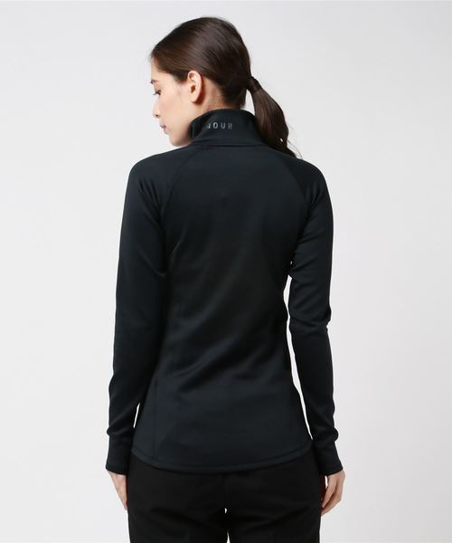 UNDER ARMOUR(アンダーアーマー)の「ウーマンズトレーニングベースレイヤー / コールドギアアーマー1/2ジップ(その他トップス・レディース・ブラック・SM/XL/MD/LG)」の6枚目の写真