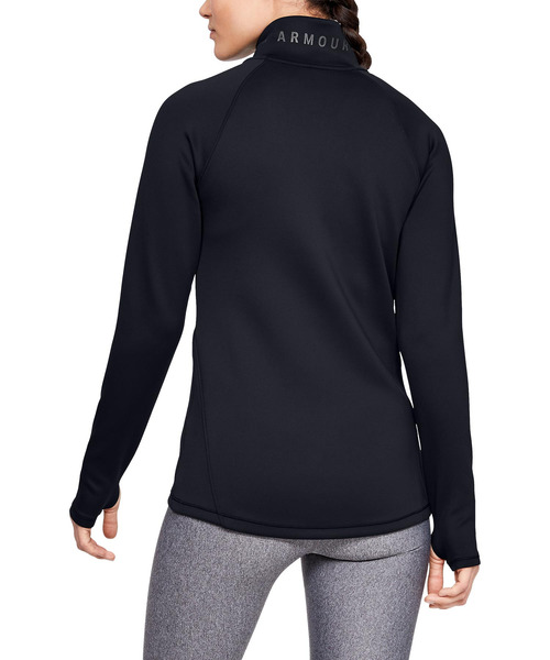 UNDER ARMOUR(アンダーアーマー)の「ウーマンズトレーニングベースレイヤー / コールドギアアーマー1/2ジップ(その他トップス・レディース・ブラック・SM/XL/MD/LG)」の7枚目の写真
