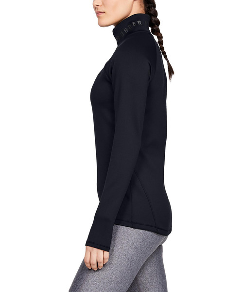 UNDER ARMOUR(アンダーアーマー)の「ウーマンズトレーニングベースレイヤー / コールドギアアーマー1/2ジップ(その他トップス・レディース・ブラック・SM/XL/MD/LG)」の5枚目の写真