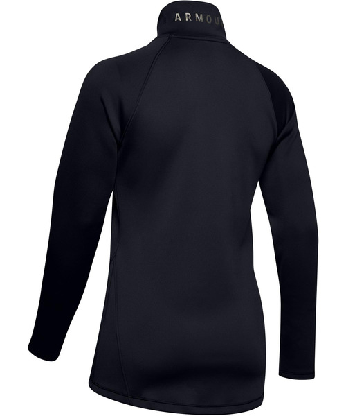 UNDER ARMOUR(アンダーアーマー)の「ウーマンズトレーニングベースレイヤー / コールドギアアーマー1/2ジップ(その他トップス・レディース・ブラック・SM/XL/MD/LG)」の2枚目の写真