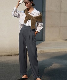 chuclla | 【chuclla】【2019AW】 ハイウエスト スウェット スラックス  chw931(スラックス)