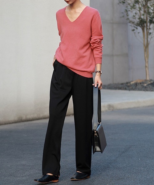 chuclla(チュクラ)の「【chuclla】【2019AW】 ハイウエスト スウェット スラックス chw931(スラックス・レディース・ブラック/ブラウン/グレー・S/M)」の7枚目の写真