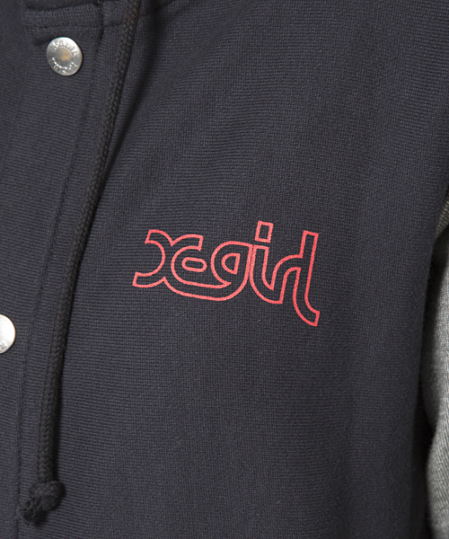 Champion（チャンピオン）の「X-girl×CHAMPION REVERSE WEAVE(R) BUTTON HOODIE（パーカー・レディース・ブラック/アッシュ/ネイビー・2/1）」の9枚目の写真